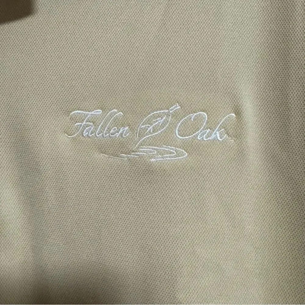 NWOT NIKE Fit Dry Fallen Oak Governor’s Cup Golf Polo Shirt Butter Yellow Size L